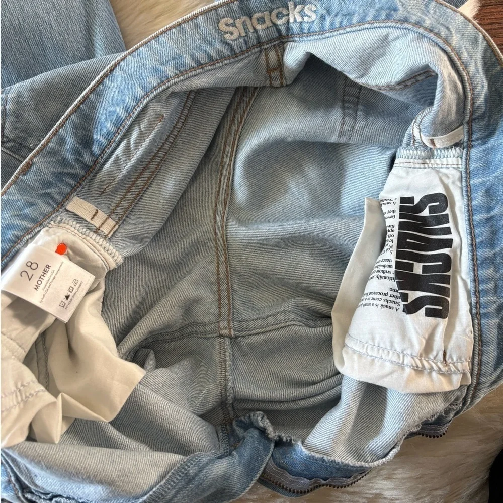 MOTHER SNACKS! Fun Dip Puddle Jean High Waisted Denim  Color: Lost of Nibbles